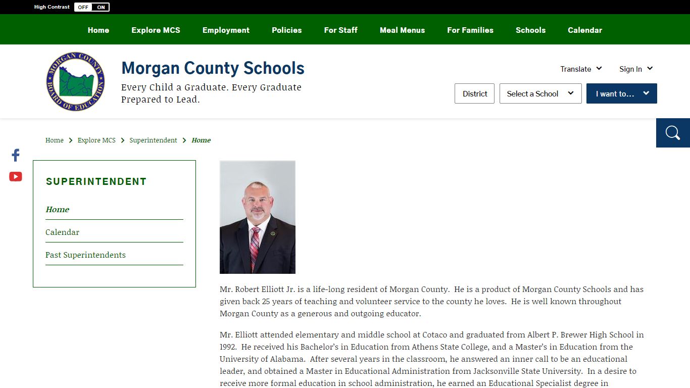 Superintendent / Home - Morgan County Schools